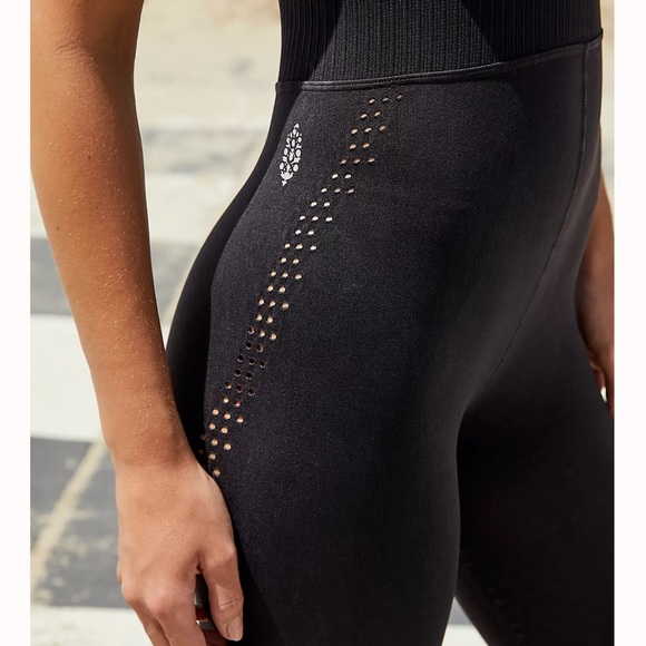 FREE PEOPLE | NWOT Good Karma Onesie in Washed Black - Picture 6 of 8